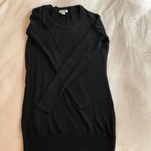 Black tunic sweater
